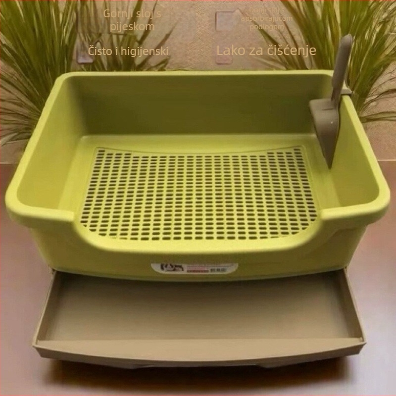 Kutija za mačku s dvostrukim ladicama, plastična, 5 komada, porijeklo Kina