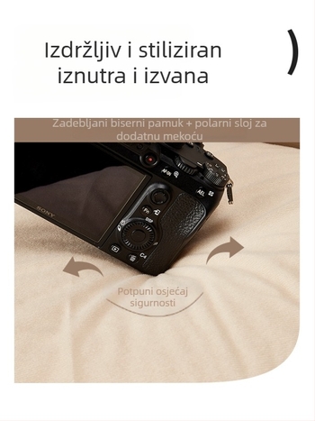 Torba za kameru od PU materijala; vodootporna; ultra laka; antibakterijska; crossbody stil