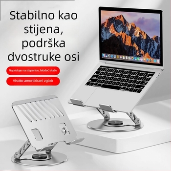 Držač za prijenosno računalo od karbonskog čelika s 360° rotacijom, model X2, 1200 g, 1 m ramena