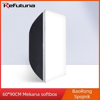 Softbox 60x90 cm za profesionalnu fotografiju, kompatibilan s Baorong bajonetom za dopunjavanje svjetla, 220V, Baorong bajonet držač, nije promjenjiva svjetlost