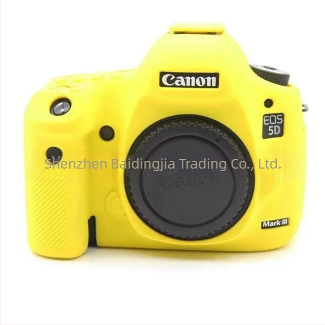 SLR torbica za fotoaparat s silikonovim pokrovom – klasični clutch stil, kompatibilno s Canon 5D3/5DS/5DSR (Materijal: silikon; otpornost na trošenje; otpornost na udarce; Kompatibilni modeli: Canon 5D3/5DS/5DSR)