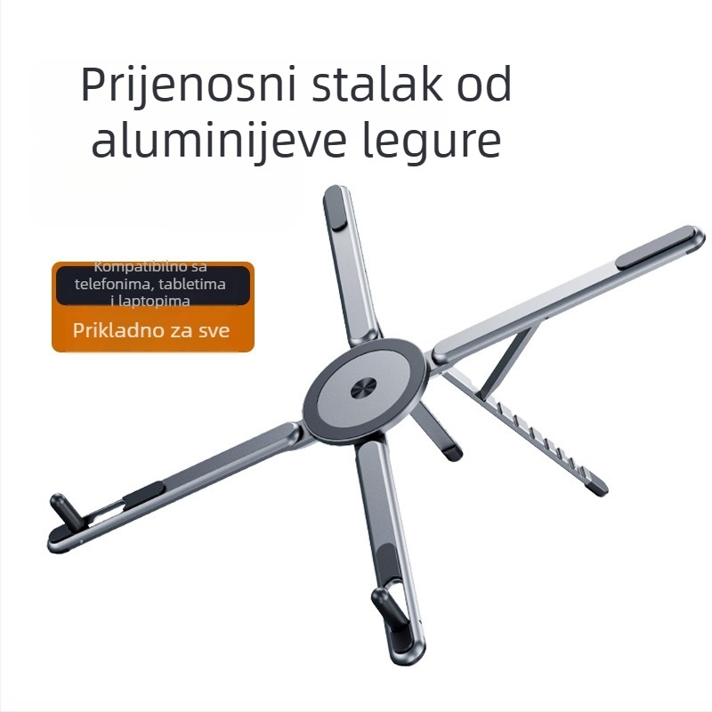Magnetski držač za tablet od aluminijske legure – sklopivi stolni držač, model A-8, za iPad