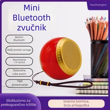 Prijenosni Bluetooth zvučnik s retro drvenim dizajnom; Bluetooth 5.3, 100 Hz–20 kHz, 4-satno reproduciranje, podrška TF kartici do 32 GB