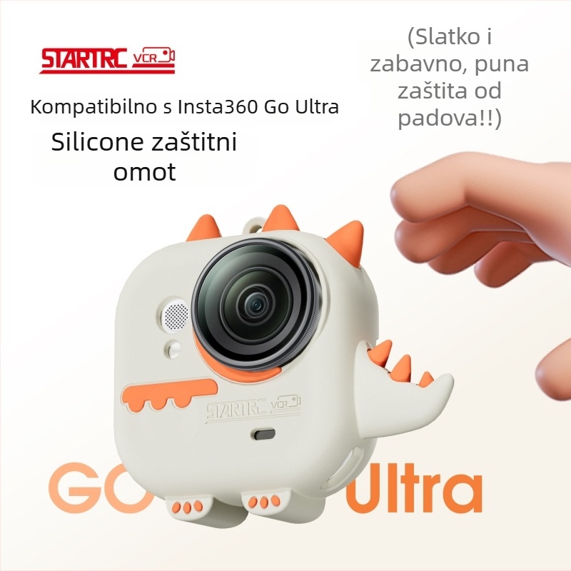 Silicijska futrola za Insta360 GO Ultra; brend Startrc vcr, materijal silikon, kompatibilan s Insta360 GO Ultra, uključuje poklopac kućišta