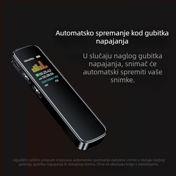 Profesionalni diktofon-pen za studente i odvjetnike, kompaktni i prenosni, dugo trajanje baterije, velika kapaciteta, visokokvalitetan zvuk, redukcija šuma