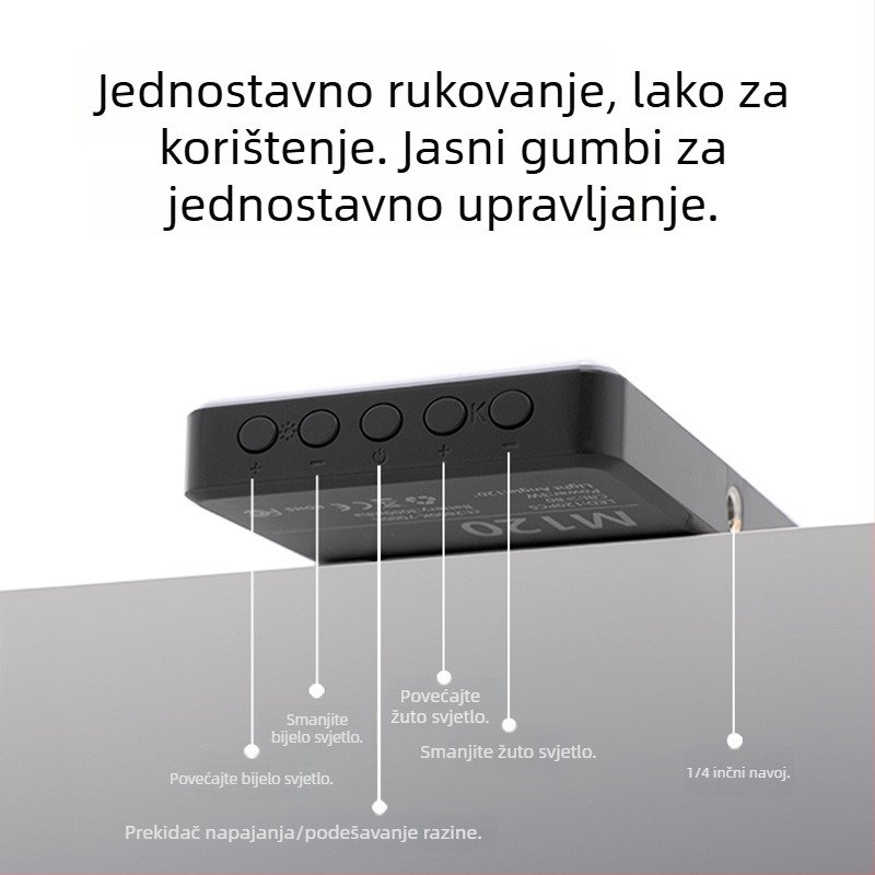 Nova mini džepna lampica s magnetskim držačem, prijenosno osvjetljenje za fotografiju, uživo prijenos i kratki videozapisi