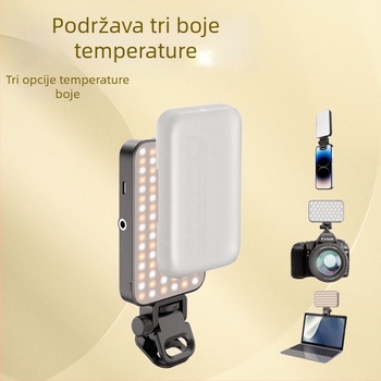 ST120 LED rasvjeta za dopunu za stolno korištenje — 3 boje temperature, ispod 10W, 5V1A, za prijenos uživo, video i fotografiju