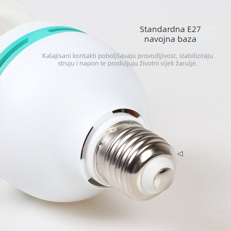 Profesionalna fotografijska žarulja, 135W energetska štednja, RGB tri primarne boje, 5500K temperatura boje, E27 priključak, nije prilagodljiva jačina svjetla