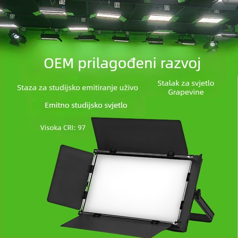 Night Owl H432 Profesionalno LED panel svjetlo, 100W, 90-240V AC, 5600K, prilagodljiva jačina, domet 3 m