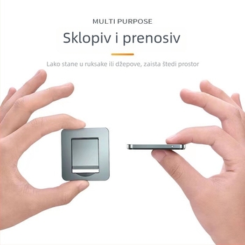 Držač za prijenosno računalo od aluminijske legure, univerzalna kompatibilnost, prstenasti tip, 22 g