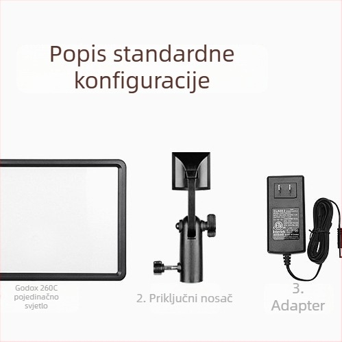 Shenniu P260C LED dopunsko svjetlo za DSLR – dvobojna temperatura boje, mekano svjetlo za portrete, noćne snimke i fotografiju hrane