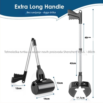 Čistač izmeta psa i kućnih ljubimaca, alat za čišćenje, paket 12 komada, licencirana privatna oznaka