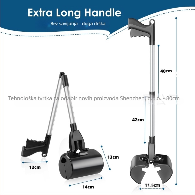 Čistač izmeta psa i kućnih ljubimaca, alat za čišćenje, paket 12 komada, licencirana privatna oznaka
