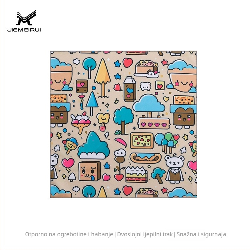 Geleme torbica za SLR kameru s podlogom od dip cloth, crtić uzorak, stil ručne torbe