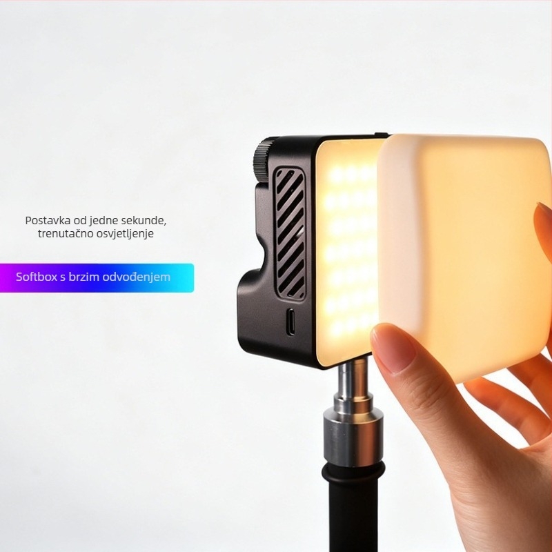 RGB rasvjeta za fotografiju, prijenosno ručno osvjetljenje za live streaming i vanjske portrete, model P20RGB, 10-50W, temperatura boje 2500K-9900K, ugrađena baterija