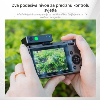 Meidaliang F20 Bljeskalica za kameru, glava E-14, 6500K, regulacija jačine svjetla, neovisno napajanje