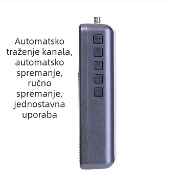 My205 prijenosni Bluetooth predajnik, stereo FM radio, digitalno podešavanje, 2 kanala, litijeva baterija