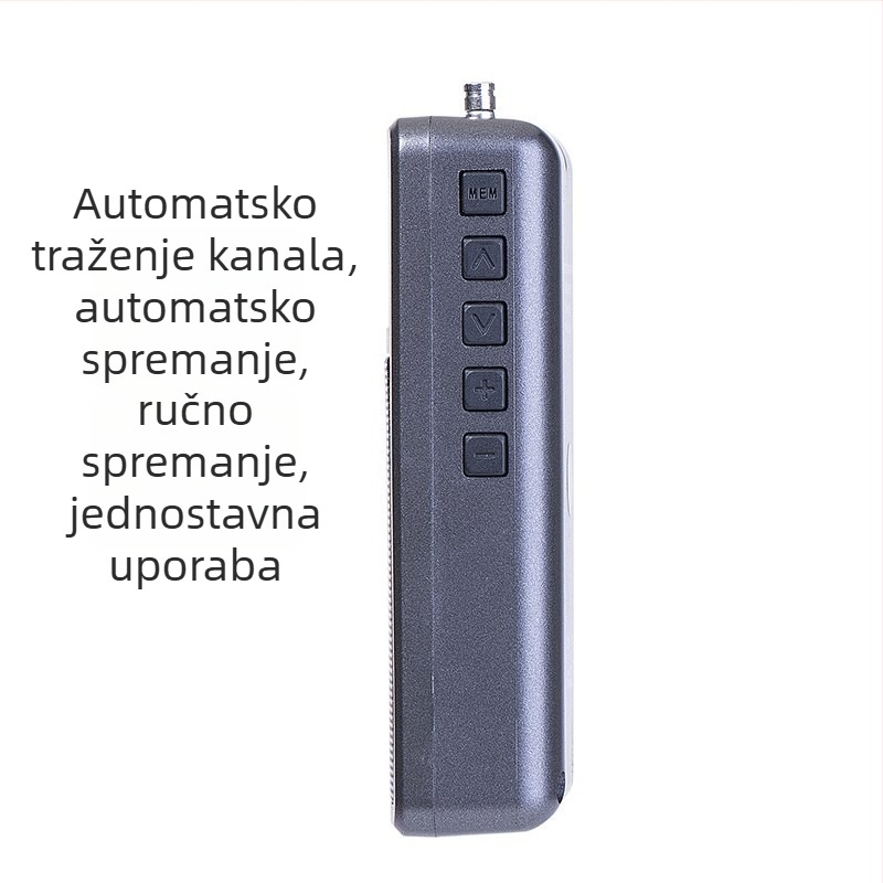 My205 prijenosni Bluetooth predajnik, stereo FM radio, digitalno podešavanje, 2 kanala, litijeva baterija