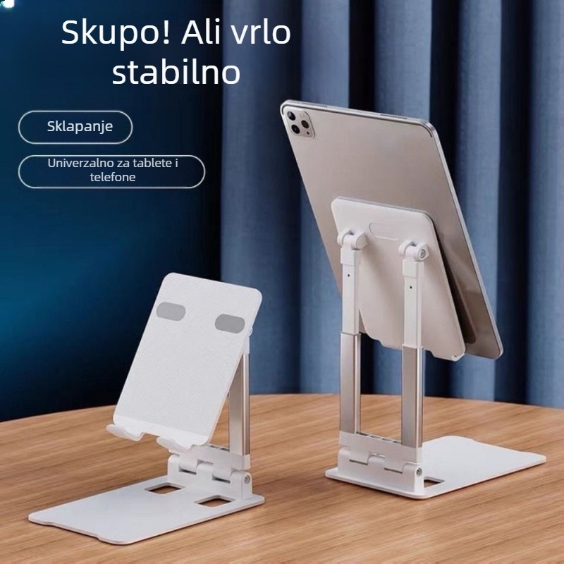 Sklopivi stolni držač za tablet s rotacijom i podizanjem, metalna konstrukcija