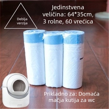 Torba za otpad za kutiju za mačji pijesak – stil prsluka, bez uvoza