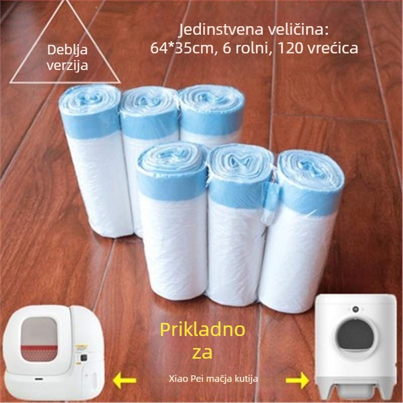 Torba za otpad za kutiju za mačji pijesak – stil prsluka, bez uvoza