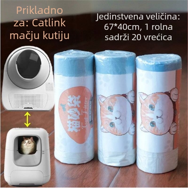 Torba za otpad za kutiju za mačji pijesak – stil prsluka, bez uvoza