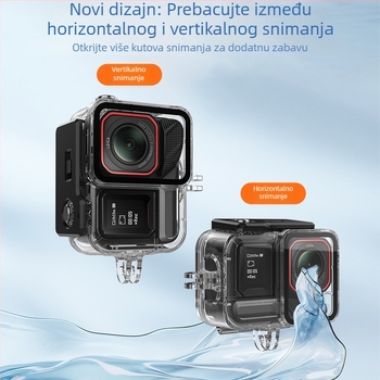 Vodootporna kućica Insta360 Ace Pro2 za kameru akciju — kaljeno staklo, kompatibilno s Insta360 Ace, podvodno snimanje