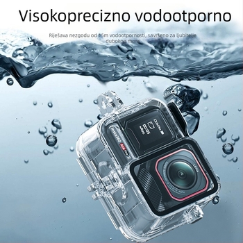 Vodootporna kućica Insta360 Ace Pro2 za kameru akciju — kaljeno staklo, kompatibilno s Insta360 Ace, podvodno snimanje