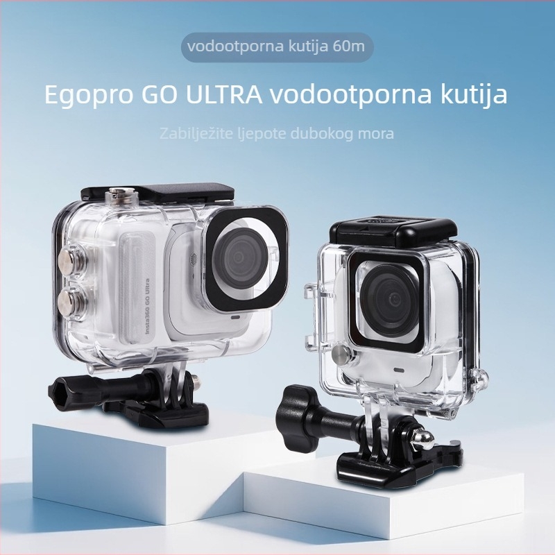 Love xiaou zaštitni diving case za Insta360 Go Ultra – model A-ysgu-wc, kompatibilan s Go Ultra, materijal PC + kaljeno staklo, mogućnost prilagođenog logotipa