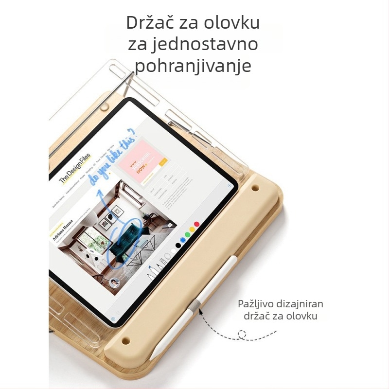 Držač za crtanje iPad-a, 2. generacija, podesiv kut, stolni drveni stalak za online učenje