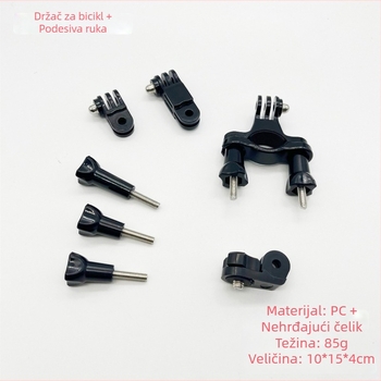 GoPro Hero10 biciklistički nosač s AEE adapterom, PC materijal, 6-dijelni set