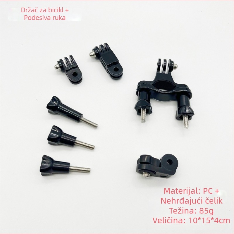 GoPro Hero10 biciklistički nosač s AEE adapterom, PC materijal, 6-dijelni set