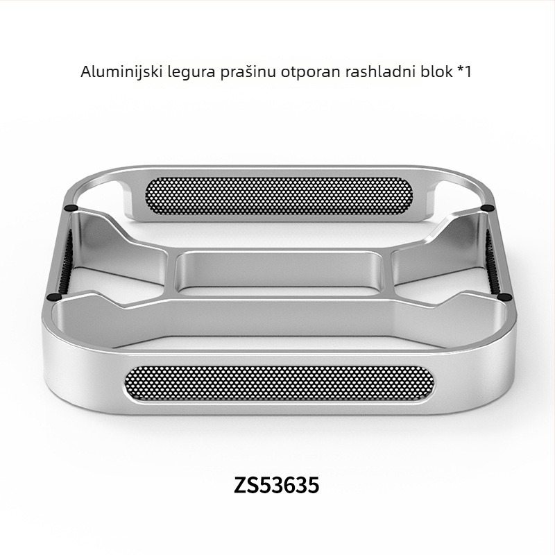 Stolni držač za Mac mini M4/M4 Pro s zaštitom od prašine i hlađenjem — aluminijska legura, 118 g