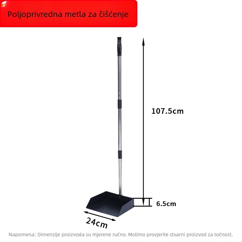 Set za skupljanje izmeta kućnih ljubimaca od nehrđajućeg čelika s odvojivom čistom lopaticom – višenamjenski vrtni alat za perad