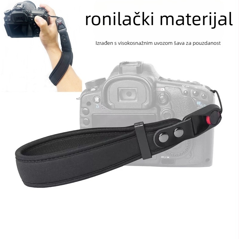 Kaiš za zglob fotoaparata za DSLR i bezzrcalne kamere, s kopčom za brzo otpuštanje i penastom podlogom