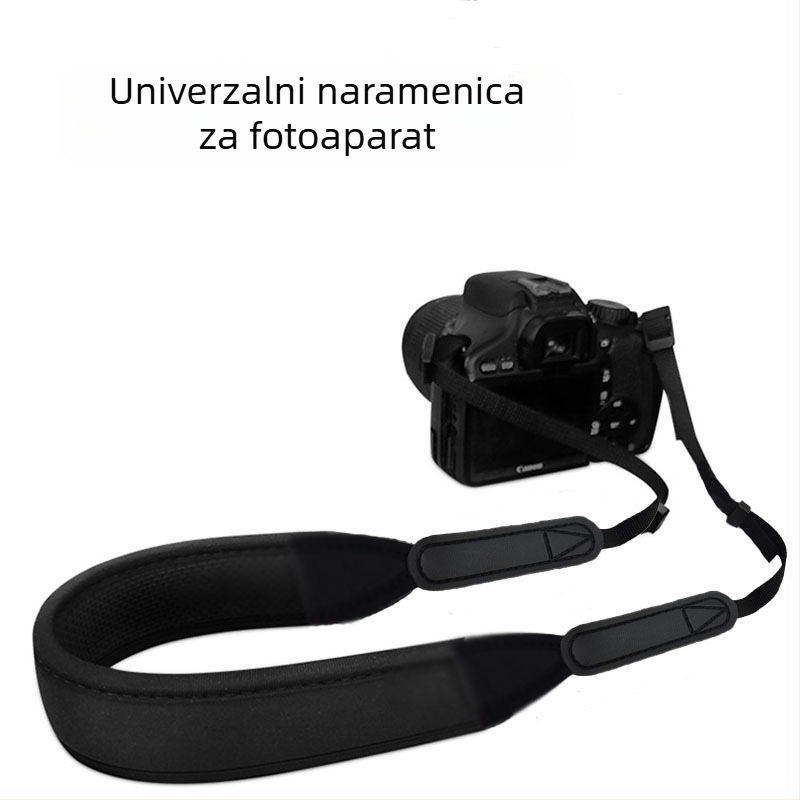 Kamera kaiš s brzim otpuštanjem, podesiva duljina, materijal za ronjenje, nosivost do 3 kg, kompatibilan sa svim fotoaparatima