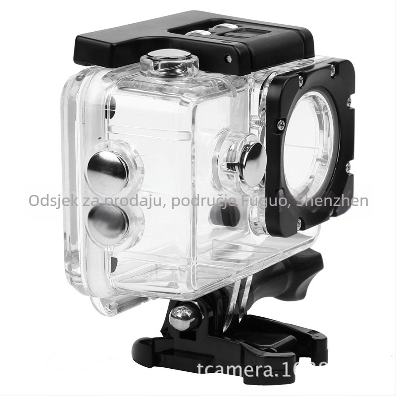 Vodootporan zaštitni kućište za akcijske kamere – PC kućište, kompatibilno sa SJCAM/EKEN/AKASO/APEMAN (Sj4000/H9R)