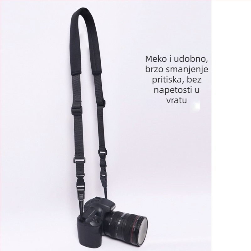 Remen za vrat DSLR s brzim otpuštanjem, 4‑glavni najlon, podesiv, nosivost 20 kg