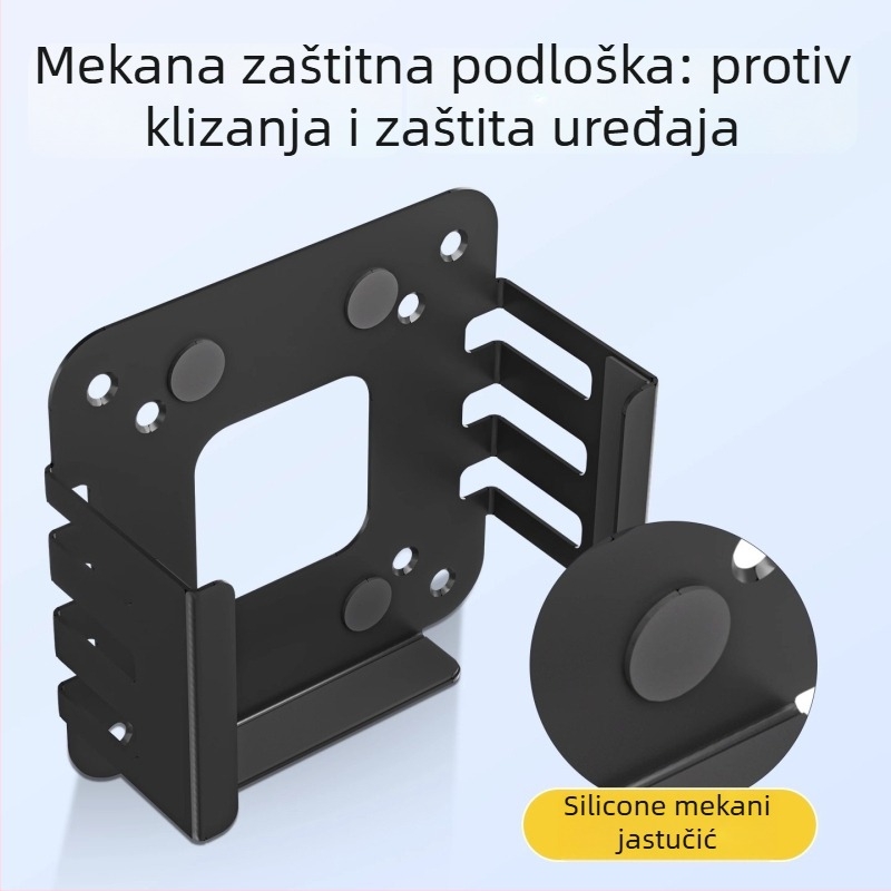 Mini stalak za Mac mini — Zjj010, hladno valjani čelik, kompatibilan s Macmini M4/M4Pro, 0,25 kg, stolni oblik