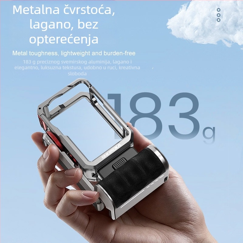 Set za street fotografiju za DJI Action6 – potpuno metalna konstrukcija, aluminijska legura, kompatibilan s Osmo Action6, prijenosno, otporno na gubitak, otporno na sudare