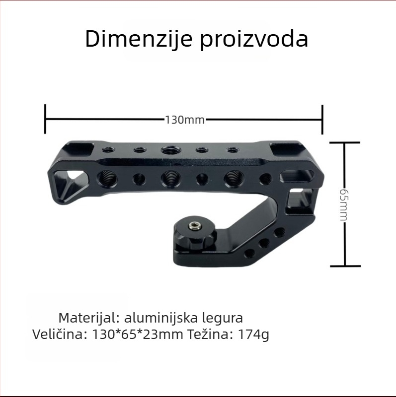 Drška za DSLR kameru s studenim cipom – aluminijska legura, SLR drška, opća namjena, OEM obrada
