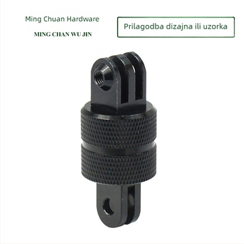 Adapter dodatak s 360° rotirajućom bazom, od aluminijskog legura, kompatibilan s GoPro 4–10 i GOPRO MAX, za live video i fiksnu kameru