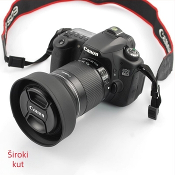 Gumeni sjenilnik za objektiv SLR, trofunkcijski, sklopivi, OEM prerada, podrijetlo Zhejiang