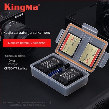 KingMa Kutija za baterije za Canon LP-E6 i Nikon EN-EL15 – Vodootporna i otporna na vlagu, kutija za pohranu baterija
