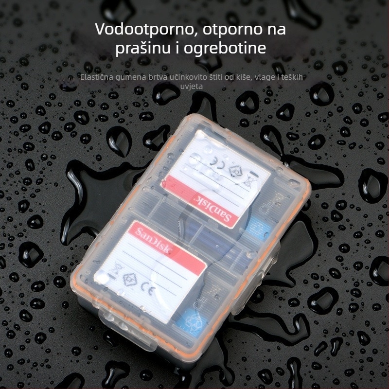 KingMa Kutija za baterije za Canon LP-E6 i Nikon EN-EL15 – Vodootporna i otporna na vlagu, kutija za pohranu baterija