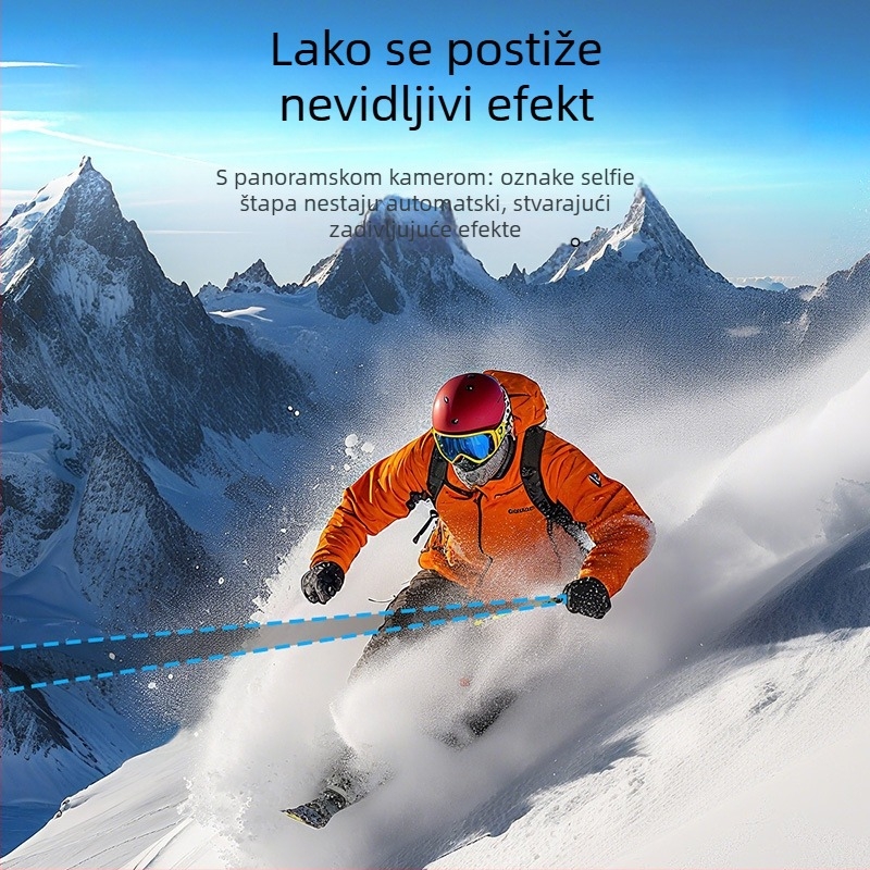 Selfie štap s tripodom i gimbal stabilizatorom za akcijske kamere – univerzalna kompatibilnost, prijenos uživo videa, vlog