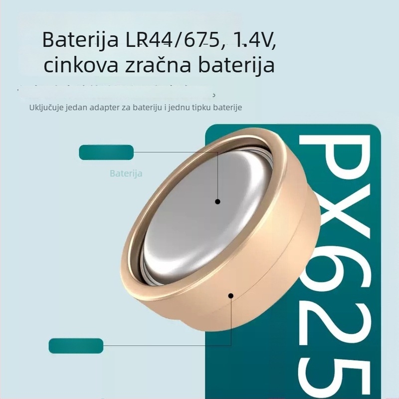 Px625 pretvarač baterije za kameru – mesing, uključena 1,5V baterija, kompatibilan s PX625/QL17 Rollei 35 filmskom kamerom