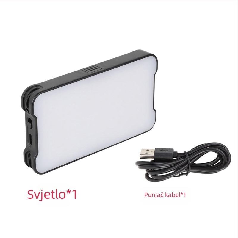 LP160 Mini rasvjeta za nadomještanje – ugrađena baterija, 8W, 3V–4.2V, prilagodljivo, za PC/DSLR/telefon fotografiju