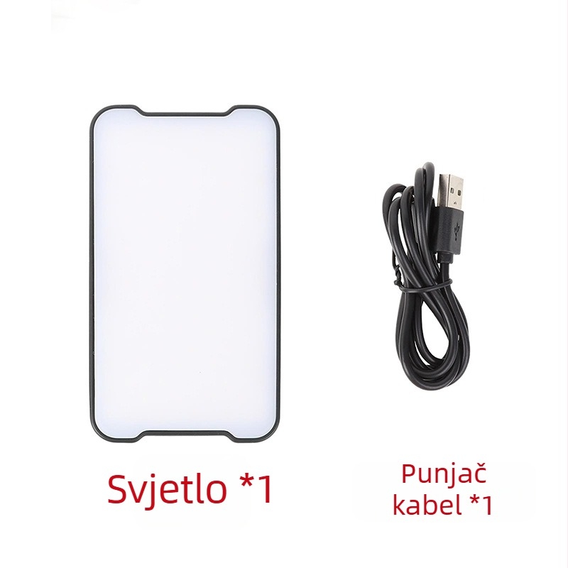 LP160 Mini rasvjeta za nadomještanje – ugrađena baterija, 8W, 3V–4.2V, prilagodljivo, za PC/DSLR/telefon fotografiju
