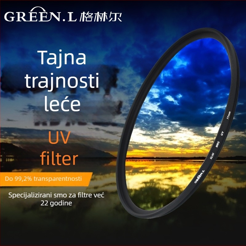 DSLR UV filter tvrtke GREE N.L – višeslojni premaz, OEM obrada, kompatibilan s DSLR fotoaparatima